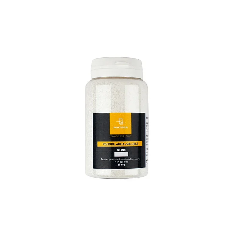 Colorant Poudre Aqua-Soluble - Blanc - 25 g Nouvel Arrivage