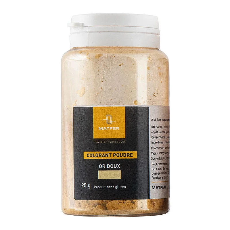 Colorant PoudreDispersable - Or Clair - 25 g Seulement Aujourd’hui