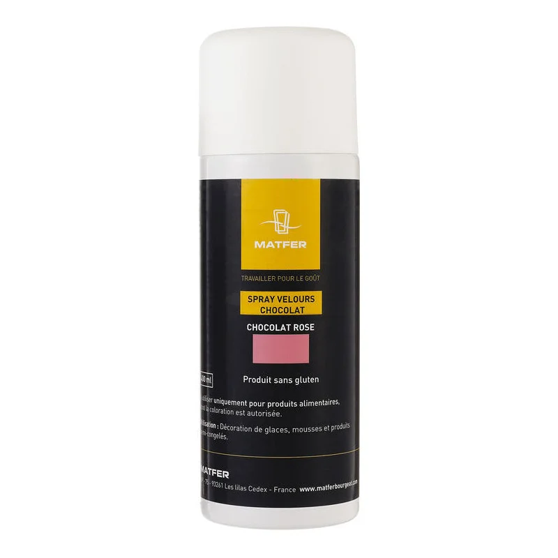 Satisfait Ou Remboursé Spray Colorant Velours Chocolat - Rose - 400 ml