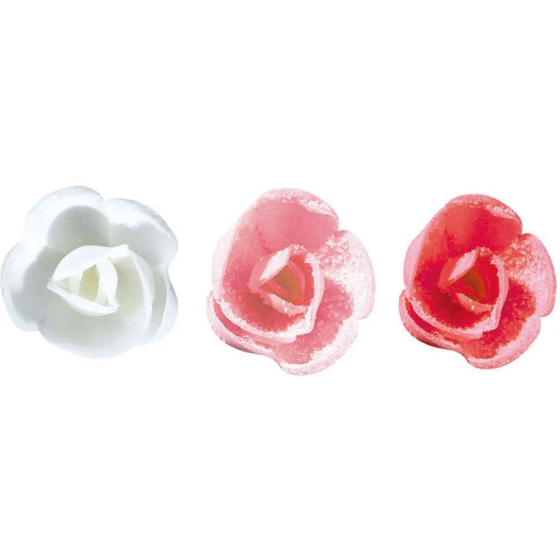 Assortiment Mini-Roses Cristallisées - ⌀ 30 mm - Lot de 60 Retour Gratuit