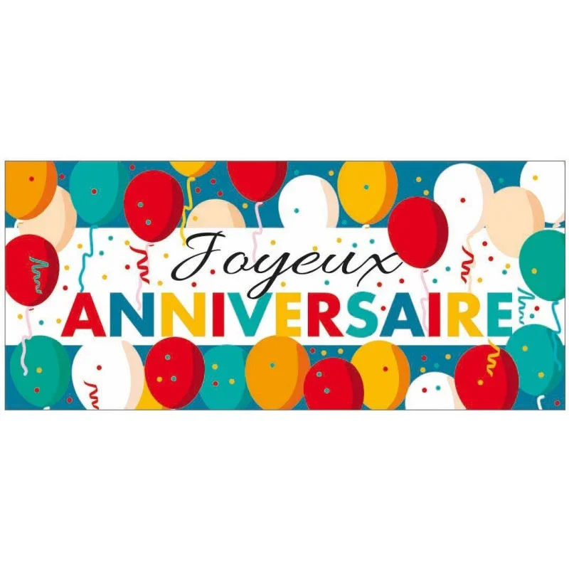 Offre Limitée Plaque Joyeux Anniversaire - Lot de 24