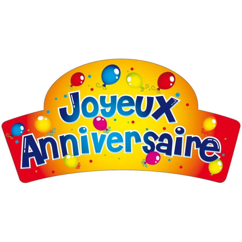 Prix Réduit Plaque Joyeux Anniversaire - Lot de 24