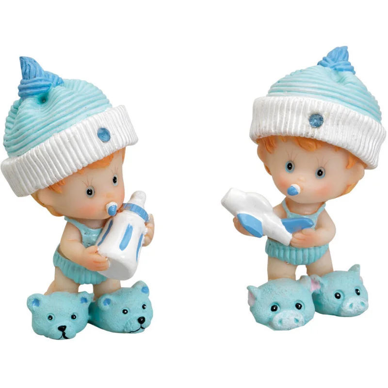 Sujet de Décors - Bébé Biberon Bleu Debout Vente Directe