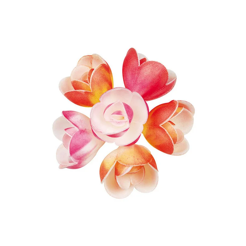Assortiment Fleurs Pastel - Lot de 72 Prix Réduit