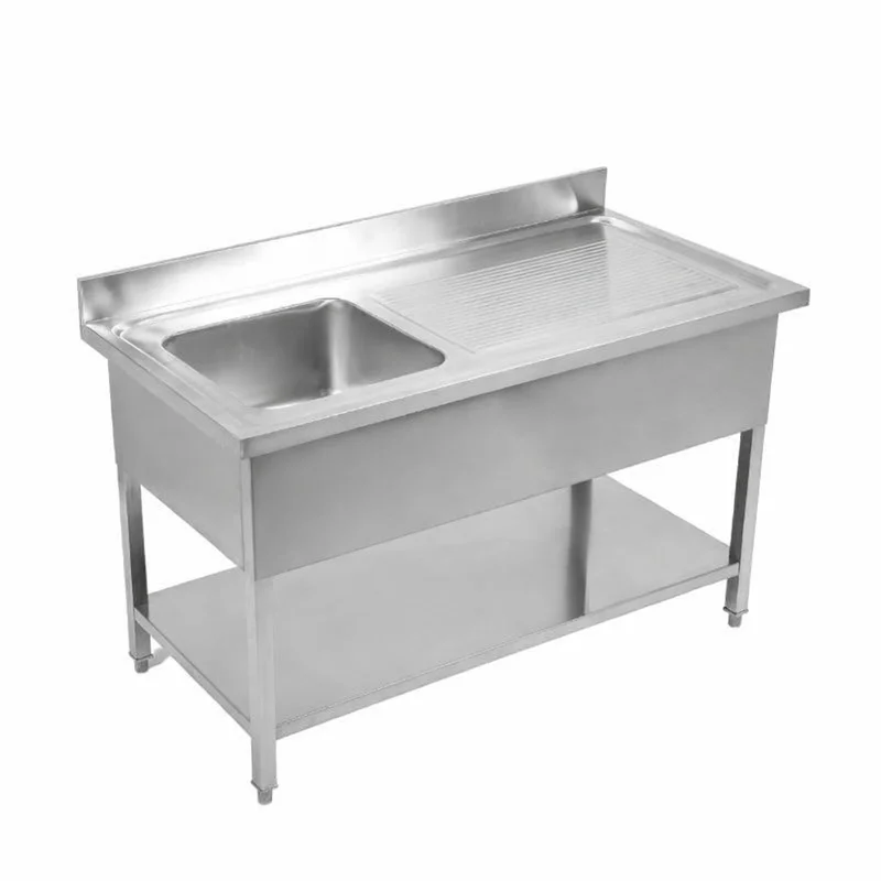Expédié Aujourd’hui Plonge 1 Bac avec Dosseret et Etagère - L 1000 x P 700 mm - Reconditionné