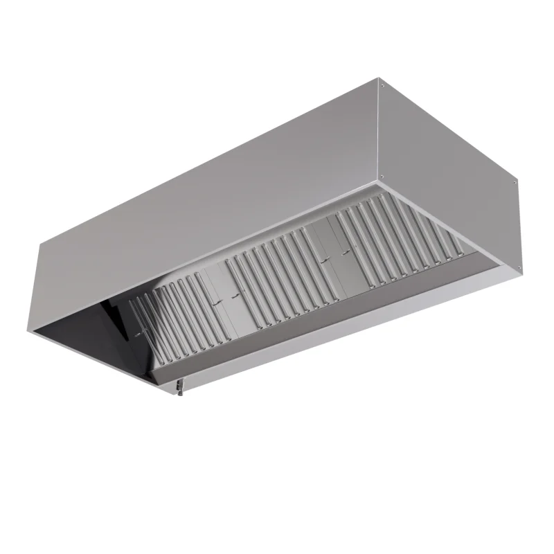 Hotte Cubique Profondeur 900 avec Led et Sans Moteur - Longueur 1400 - Reconditionnée Marque