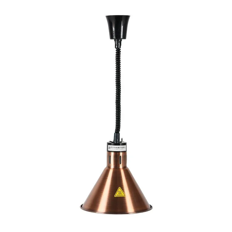 Lampe Chauffante Conique Cuivrée avec Ampoule Réduction