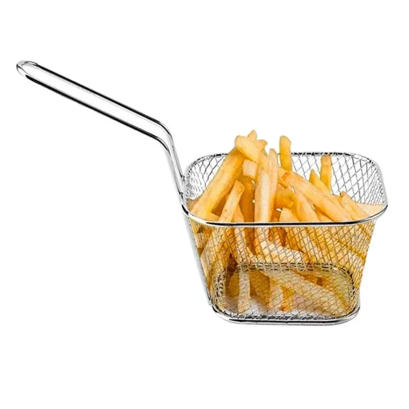 Petit Panier à Frites en Inox - 125 x 100 mm Expédition Rapide