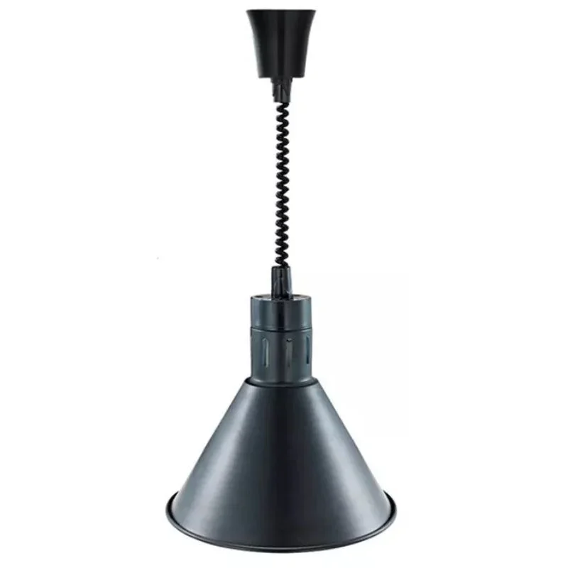 Prix Choc Lampe Chauffante Conique Noire avec Ampoule