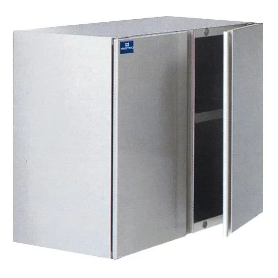 Armoire murale inox 2 portes battantes avec étagère intermédiaire 800x400 mm Offre Exclusive