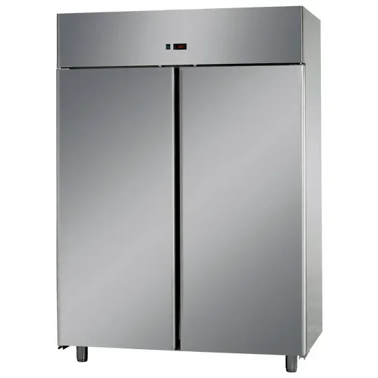 Congélateur armoire inox 2 portes pleines température -18/-22°c et volume 1200 l Top Vente