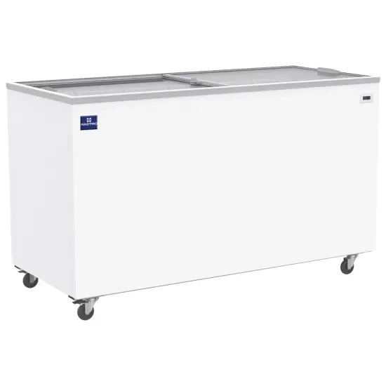 Congélateur bahut blanc vitré coulissant température -18/-24°c et capacité 400 l Quantité Limitée