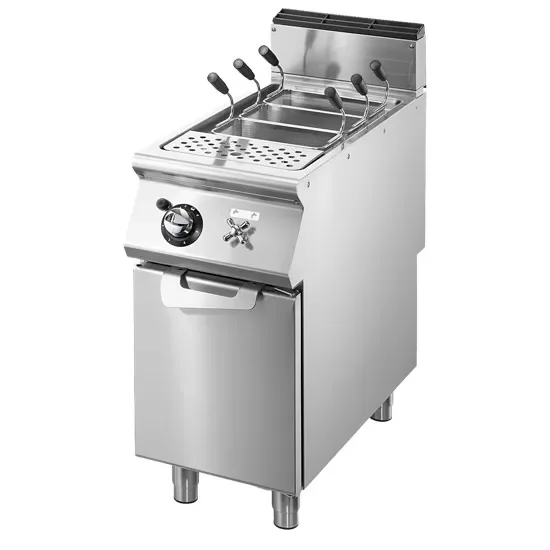 Prix Cassé Cuiseur à pâtes gaz 1 cuve gn 1/1 sur meuble avec capacité 40 l