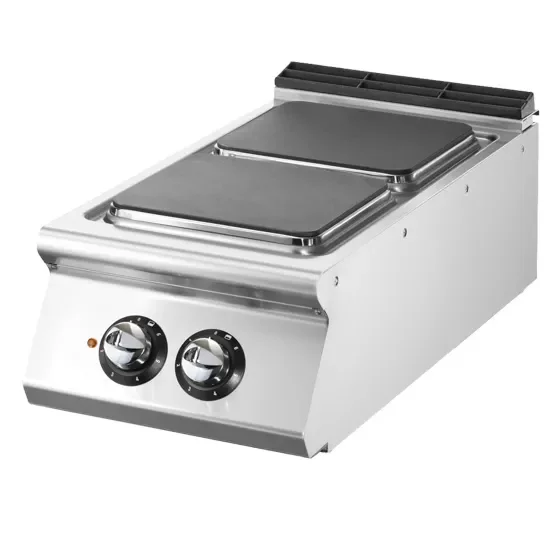 Cuisinière électrique à poser 2 plaques fonte carrées puissance 7 kw Solde