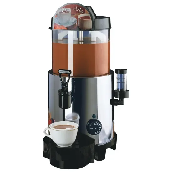 Distributeur de chocolat chaud noir monophasé avec capacité 5 l température 85°c Top Vente