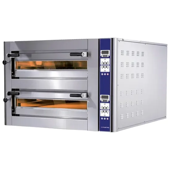Four à pizza électrique 2 chambres contrôle électronique avec 6+6 pizzas diamètre 350 mm Promotion Saisonnière
