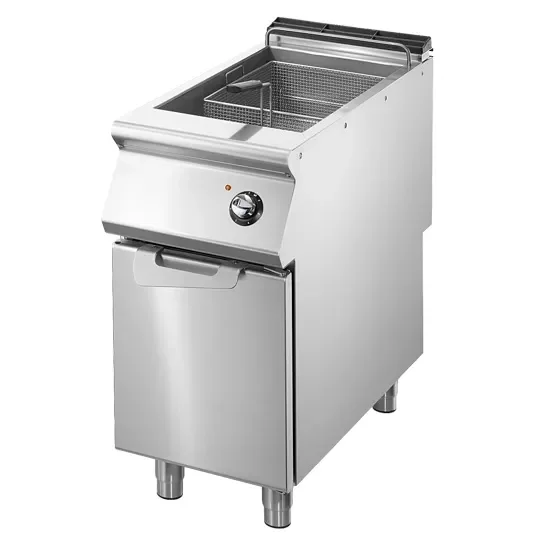 Jusqu’à Épuisement Des Stocks Friteuse électrique sur meuble inox commandes mécaniques avec cuve 21 l puissance 20 kw