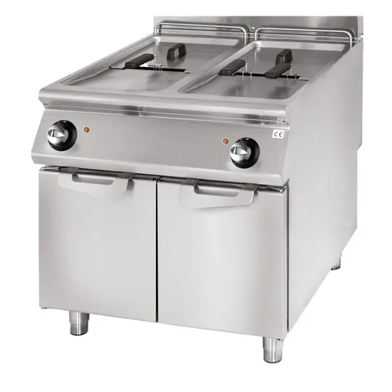 Friteuse électrique sur coffre triphasée avec capacité 2x 17 l puissance 33 kw Prix Bas
