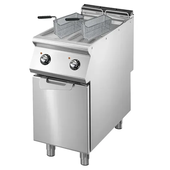 Offre Spéciale Friteuse électrique sur coffre inox commandes mécaniques avec 2x8 l puissance 14 kw