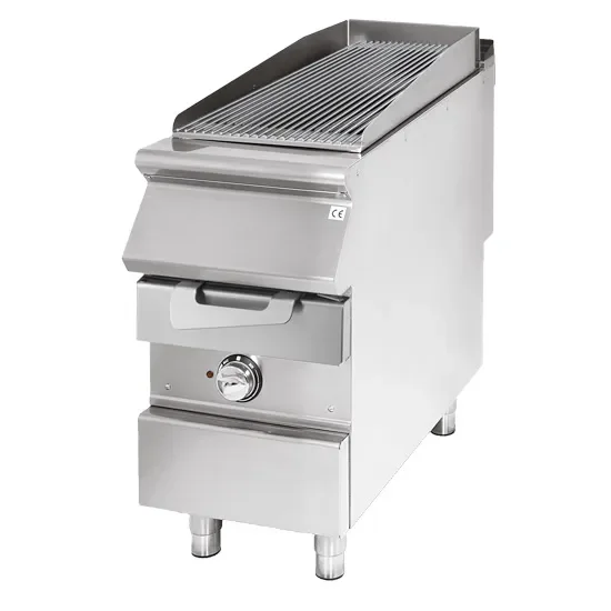 Satisfait Ou Remboursé Grill électrique triphasée en inox à poser - avec zone 400 x 900 x 870 mm