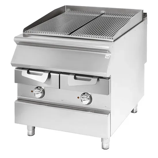 Grill électrique inox à poser triphasée - format 800 x 900 x 870 mm Livraison Express