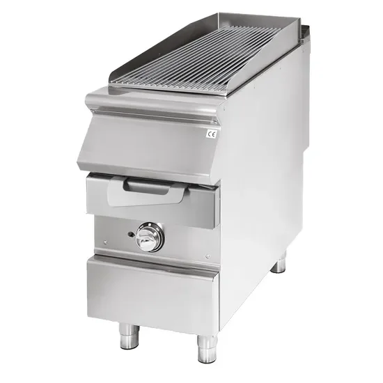 Grill gaz inox à poser viande/poisson - 400 x 900 x 870 mm Meilleur Prix