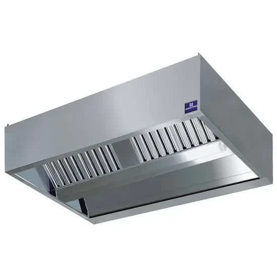 Hotte centrale cubique avec éclairage intégré 1600x2200 mm Nouvelle Collection