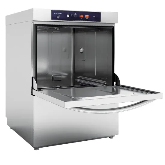 Lave-vaisselle électronique avec doseur détergent et pompe de décharge - panier 500x500 mm h=38 cm Authentique