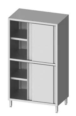 Prix Promo Armoire de rangement porte coulissante 900x800x1800 inox