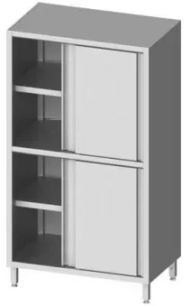 Armoire de rangement porte coulissante 800x800x2000 inox Retour Gratuit
