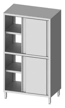 Expédition Rapide Armoire traversante porte coulissante 1100x800x1800 inox