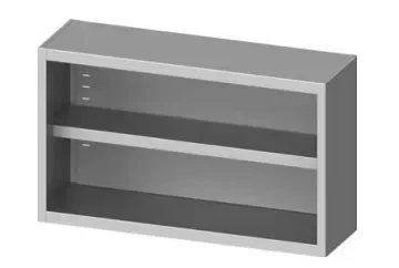 Expédié Aujourd’hui Armoire inox murale suspendue ouverte 800x300x600