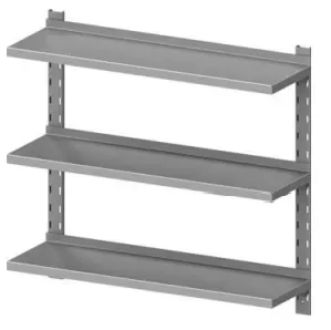 Achat Immédiat Étagère murale inox réglable triple 600x500x660