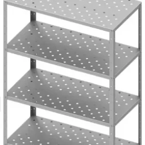 Achat Immédiat Étagère tablettes perforées 1000x700x1800 à monter inox