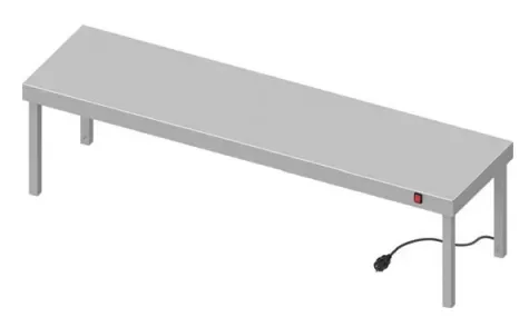 Étagère du chef inox chauffante 1 niveau 1100x400x400 Meilleur Prix