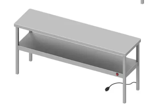 Satisfait Ou Remboursé Étagère du chef inox chauffante 2 niveaux1100x300x700