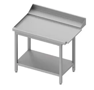 Offre Spéciale Table de sortie inoxà gauche avec étagère pour lave-vaisselle stalgast 1000x750x880 à monter