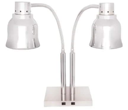 Lampe chauffante double sur pied chromée monophasé Petit Prix