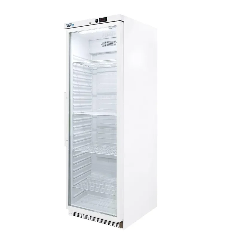 Armoire réfrigérée professionnelle positive 1 porte vitrée 400 litres gaz r600a Meilleur Choix