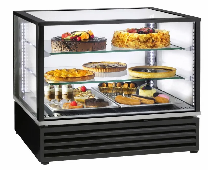 Achat Immédiat Vitrine chauffante professionnelle ventilée panoramique 785x650x735 mm
