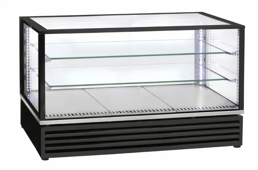 Vitrine chauffante professionnelle ventilée panoramique 1185x650x735 mm Offre Du Jour
