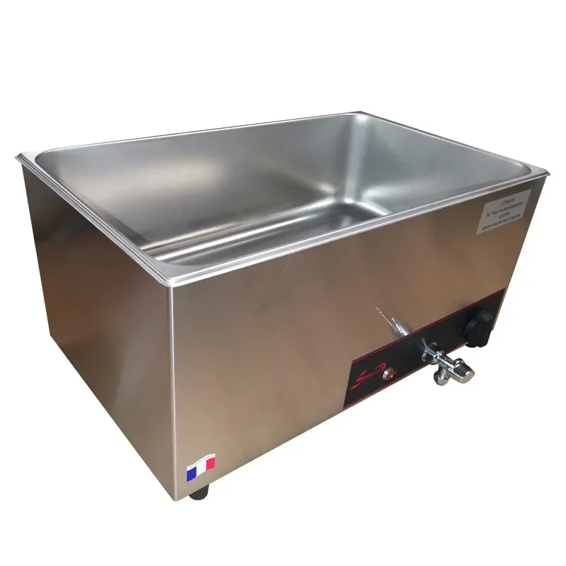 Offre Du Jour Bain-marie professionnel monophasé 535x319x260 mm capacité gn 1/1 avec vidange en largeur