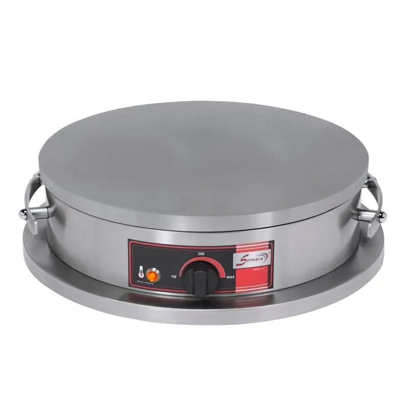 Crêpière électrique foraine professionnelle simple et ronde à usage intensif diamètre 40 cm Prix Cassé