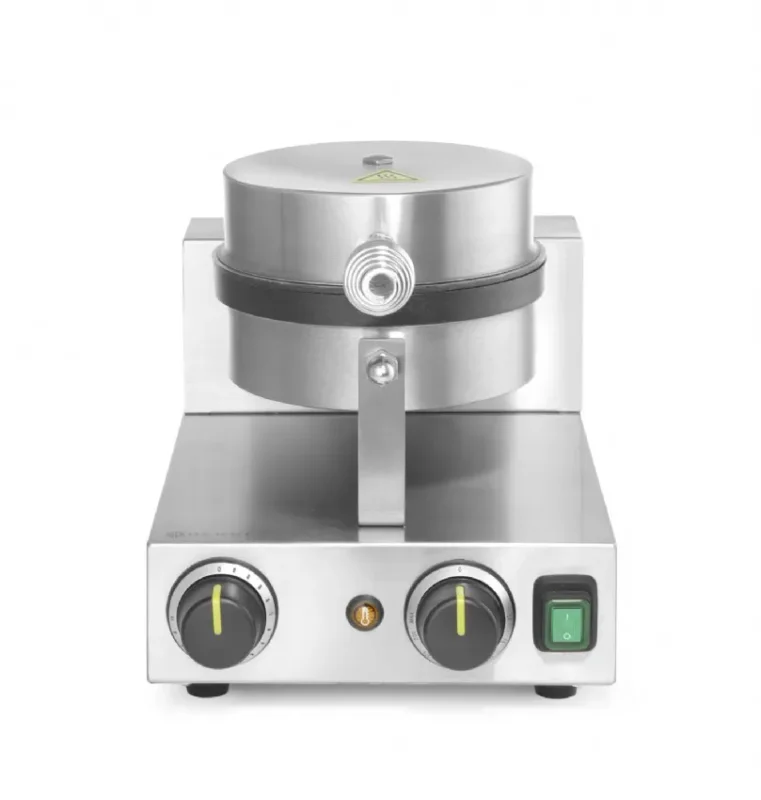 Retour Gratuit Gaufrier électrique professionnel rond pour gaufres belges 250x380x590 mm