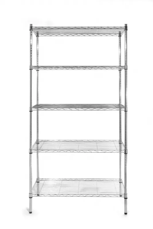 Étagère professionnel chromé - 5 étages Offre Du Jour