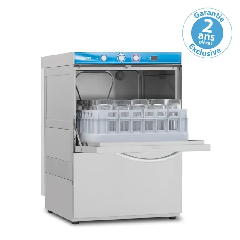 Fast lave verres pro avec affichage digital et pompe de vidange panier 350 x 350 mm Meilleur Prix