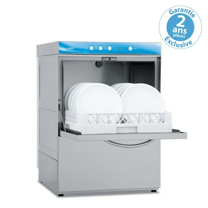 Fast lave vaisselle pro avec adoucisseur et pompe de vidange panier 500 x 500 mm 5400 w Prix Cassé