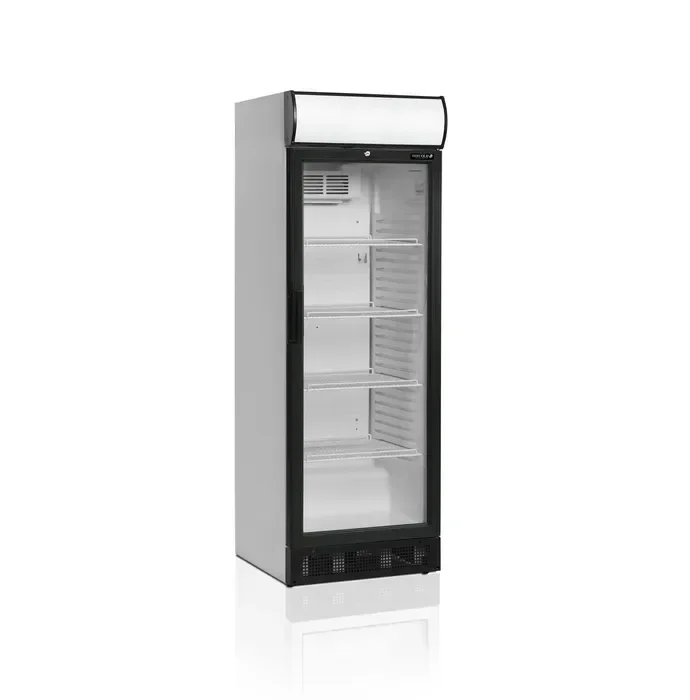 Populaire Réfrigérateur à boissons 290 litres extérieur blanc porte aluminium noir