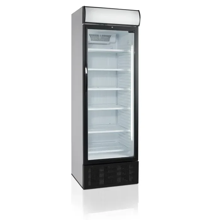Réfrigérateur à boissons 438 litres extérieur blanc porte aluminium noir Livraison Gratuite