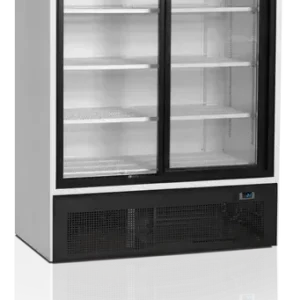 Achat Immédiat Réfrigérateur vitré 2 portes 967 litres porte aluminium noir